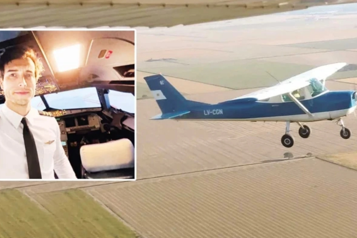Egitim ucusunda pilot leandro andres bertazzo kendini ucaktan atti ogrencisi ucagi tek basina indirdi dmy8Z18N